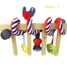Load image into Gallery viewer, Soft Infant Crib Bed Stroller Toy Spiral Baby Toy For Newborns Car Seat Educational Rattles Baby Towel baby Toys 0-12 months