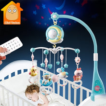 Load image into Gallery viewer, Baby Rattles Crib Mobiles Toy Holder Rotating Crib Mobile Bed Musical Box Projection 0-12 Months Newborn Infant Baby Boy Toys